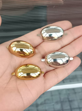 高档金色椭圆鞋扣银色水滴型抓扣卡扣套趾夹脚趾扣凉鞋面装饰配件