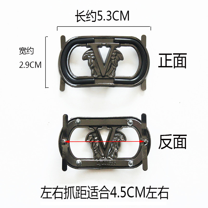 男豆豆鞋扣鞋面装饰配件鞋子鞋扣配件新款休闲皮鞋上金属配饰爪扣,淘宝优惠券,粉丝福利购,淘宝优惠卷