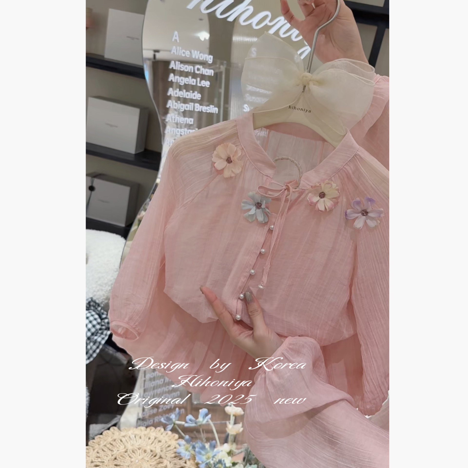 Spring韩国童装2025春夏新款亲子粉色韩版套装女童长袖短裤三件套,淘宝优惠券,粉丝福利购,淘宝优惠卷