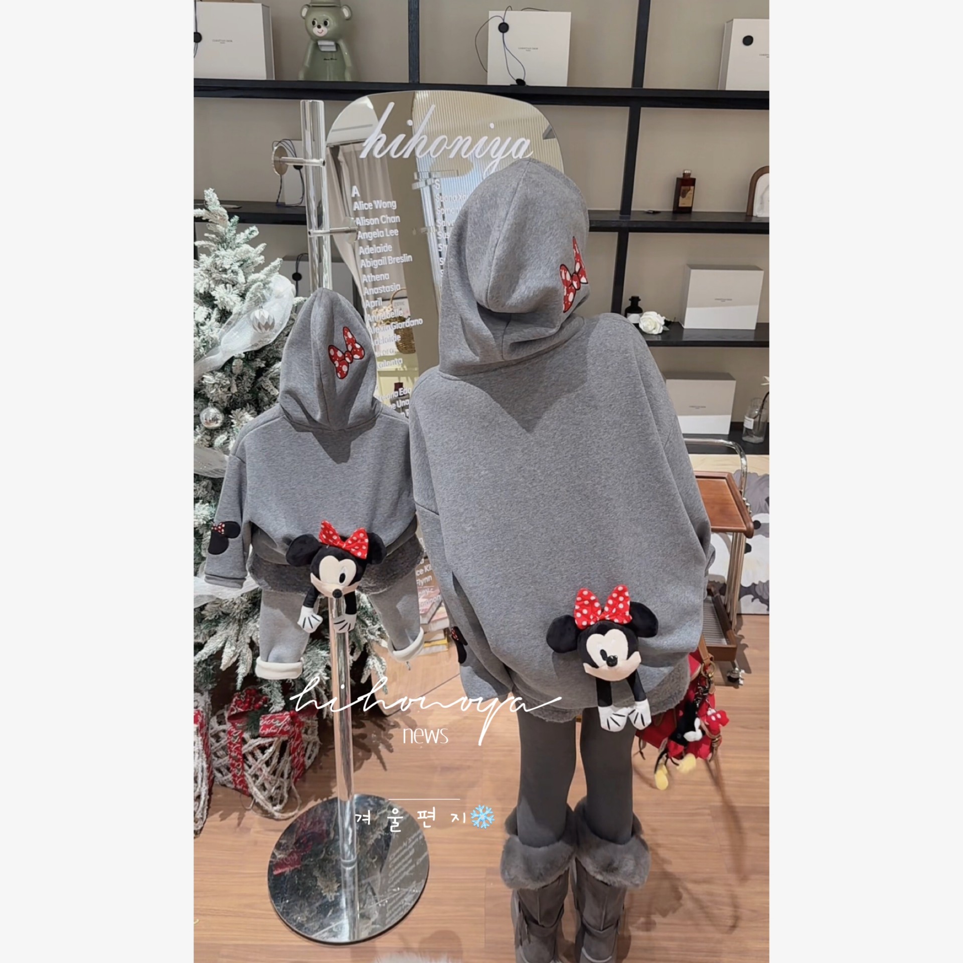 Spring韩国童装2025年冬季新款亲子卡通连帽加绒卫衣女童保暖外套,淘宝优惠券,粉丝福利购,淘宝优惠卷