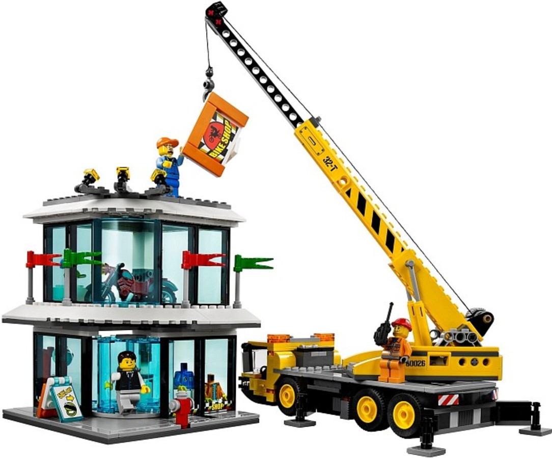 绝版正品 LEGO CITY 乐高拼搭积木玩具 城市系列 市镇广场 60026 - 图1