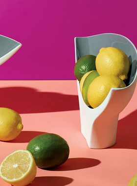 美国 MoMA 切面碗 Slice Bowl 郁金香横截面果碗 陶瓷高脚盘子