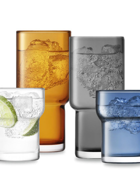 英国 LSA Utility 玻璃火炬杯 冷饮手工玻璃现代简约北欧风