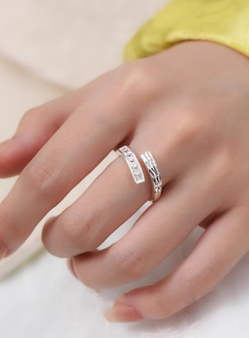 新品戒指女士款轻奢小众设计镶嵌