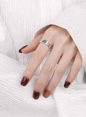 民族风道家九字戒指小众开口可调