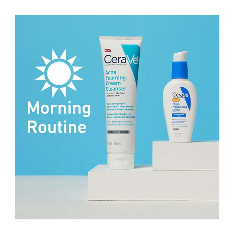 CeraVe Acne Foaming Cream Cleanser Acne Treatment Face Wash - 图3