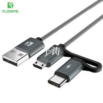 2 in 1 QC 3 0 Micro USB Type C Cable Fast Charging T