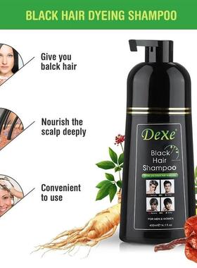 Black Dyed Shampoo Hair mild and non irritating Washing hair