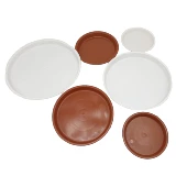 Круглый пластиковый цветочный горшок, шасси, увеличенная толщина