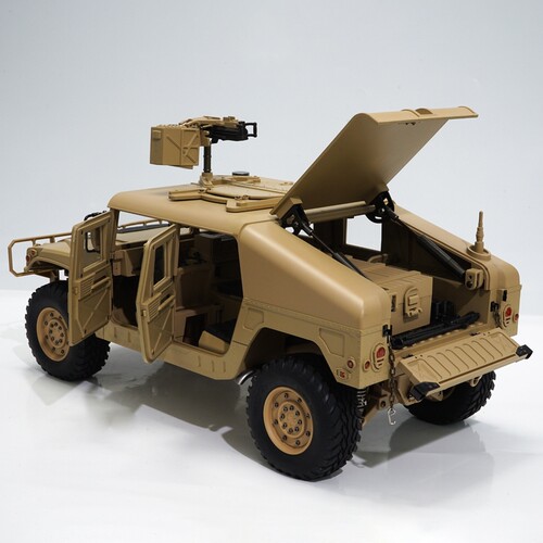 恒冠HG-P408 1/10美国悍马H1敞篷吉普车四驱电动遥控车模型越野车 - 图0