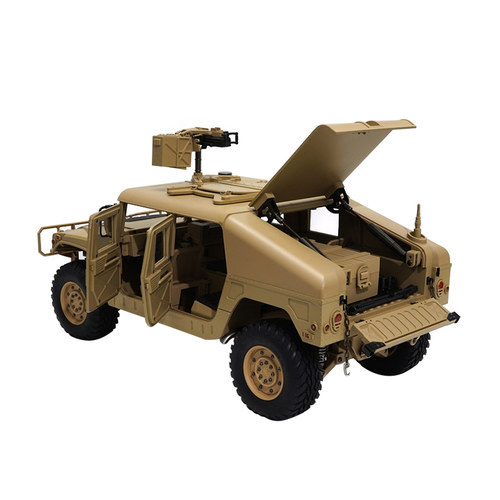 恒冠HG-P408 1/10美国悍马H1敞篷吉普车四驱电动遥控车模型越野车 - 图3