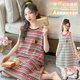 New 2025 girls nightgown summer junior high school girl