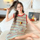 New 2025 girls nightgown summer junior high school girl