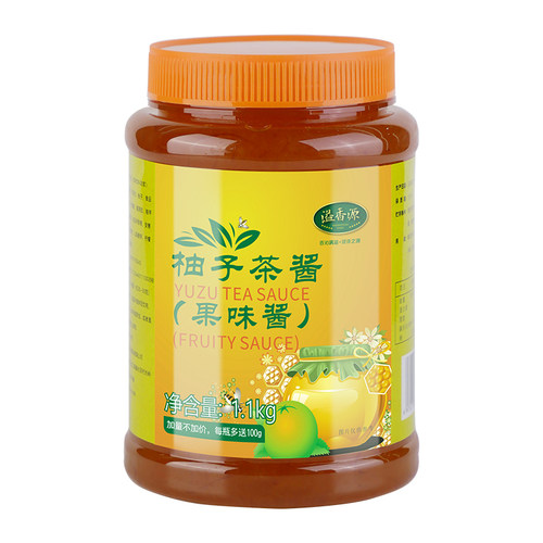 溢香源蜂蜜柚子茶冲饮饮料奶茶店专用蜂蜜百香果水果茶酱柚子果酱 - 图3