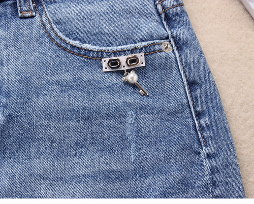 牛仔裙半身裙女2025新款春夏季弹力a字裙子高腰包臀防走光裙短裙 - 图2