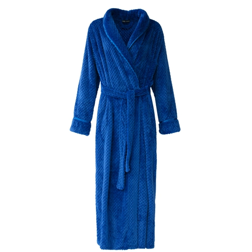 Мужской приталенный фланелевый банный халат для влюбленных, утепленная коралловая бархатная пижама, высокая талия, большой размер