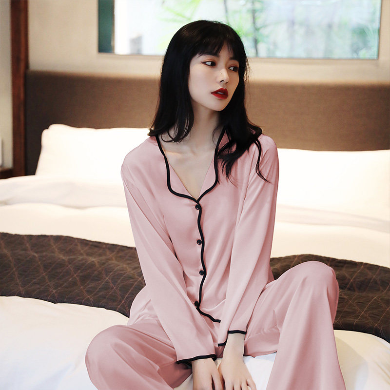 冰丝2022年新款高级感春秋款睡衣 罗米顿睡衣/家居服套装