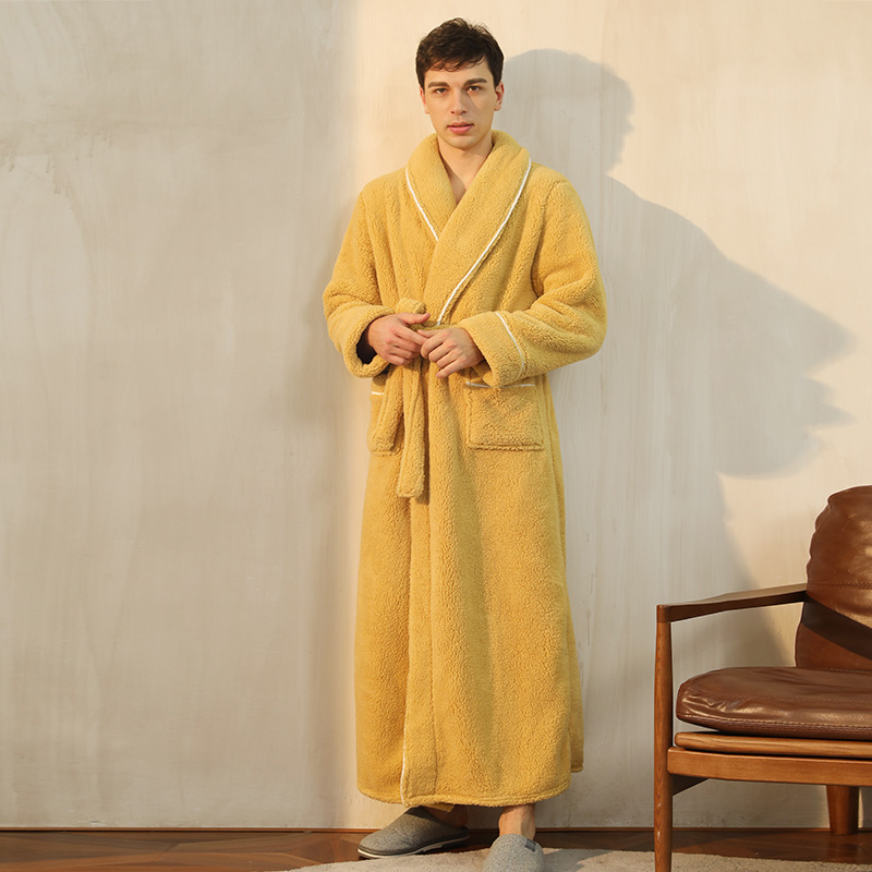 双面加厚款男士2022年秋冬款睡袍 罗米顿睡袍/浴袍