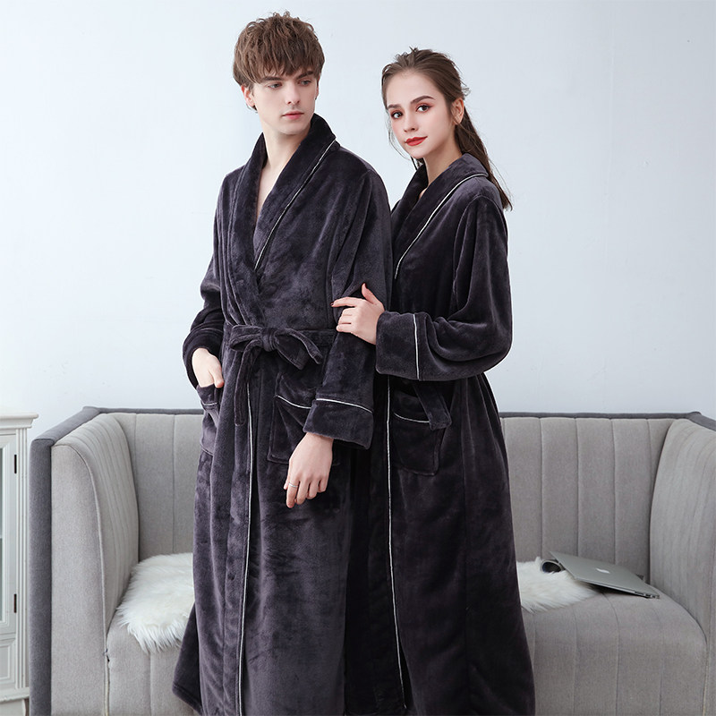 男女士秋冬季加长款2020新品睡袍 罗米顿睡袍/浴袍