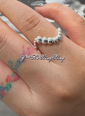 有颗星星女S925银气质爱心戒指