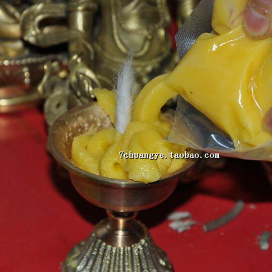 Hand-cooked ghee for lamps many times