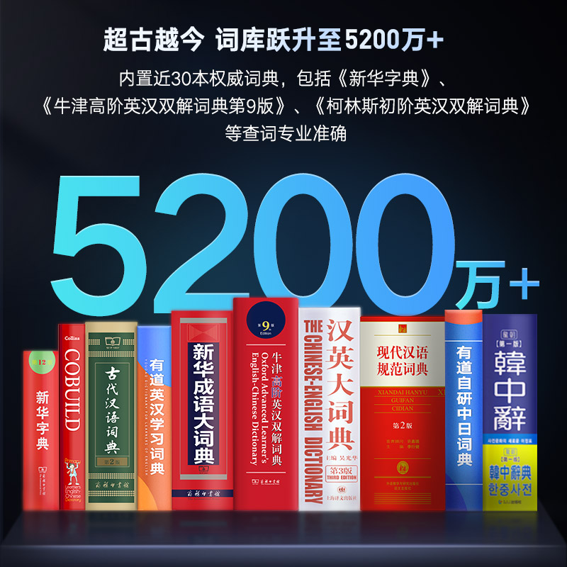 网易有道词典笔P5英语学习神器翻译笔X5PLUS点读笔扫描小学生单词笔初中生高中生全科扫读笔电子辞典