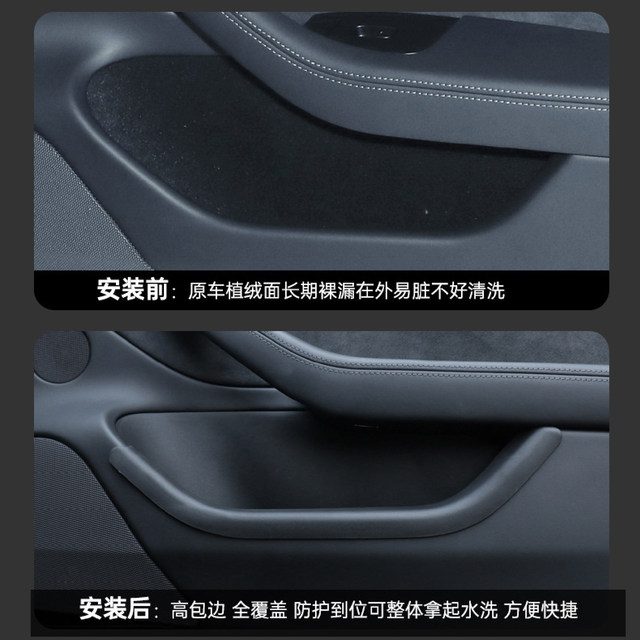 Suitable for Tesla's new version of ModelY/3 door slot storage box storage waterproof all-inclusive interior protection accessories