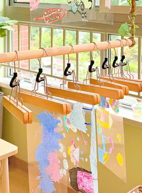 木挂夹幼儿园环创美工区隔断吊饰