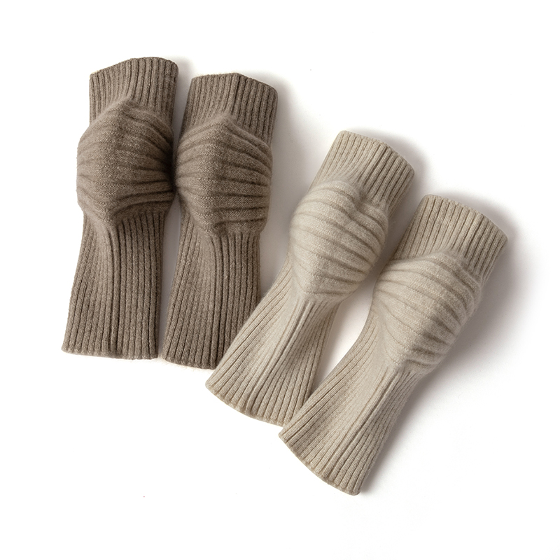 100%纯山羊绒护膝盖关节保护套保暖老寒腿男女内穿无痕防寒加长厚 - 图2