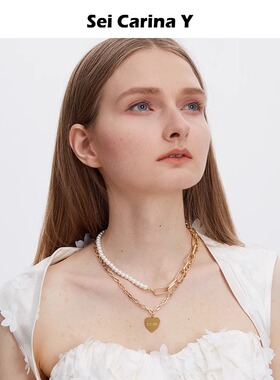 SeiCarinaY双链珍珠拼接项链