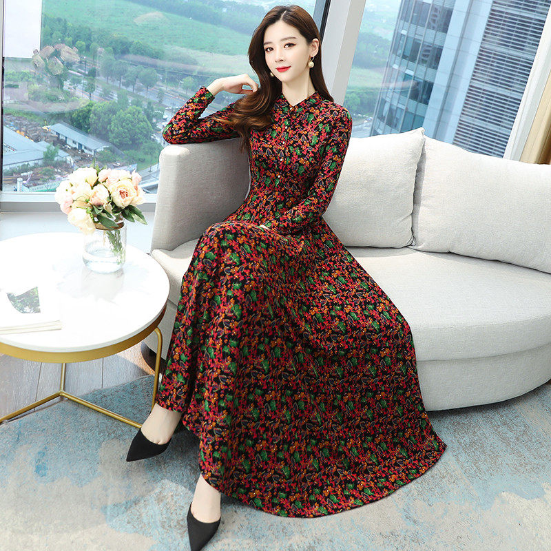 春秋装2020年新款女流行的连衣裙子 hmiu韩缪连衣裙