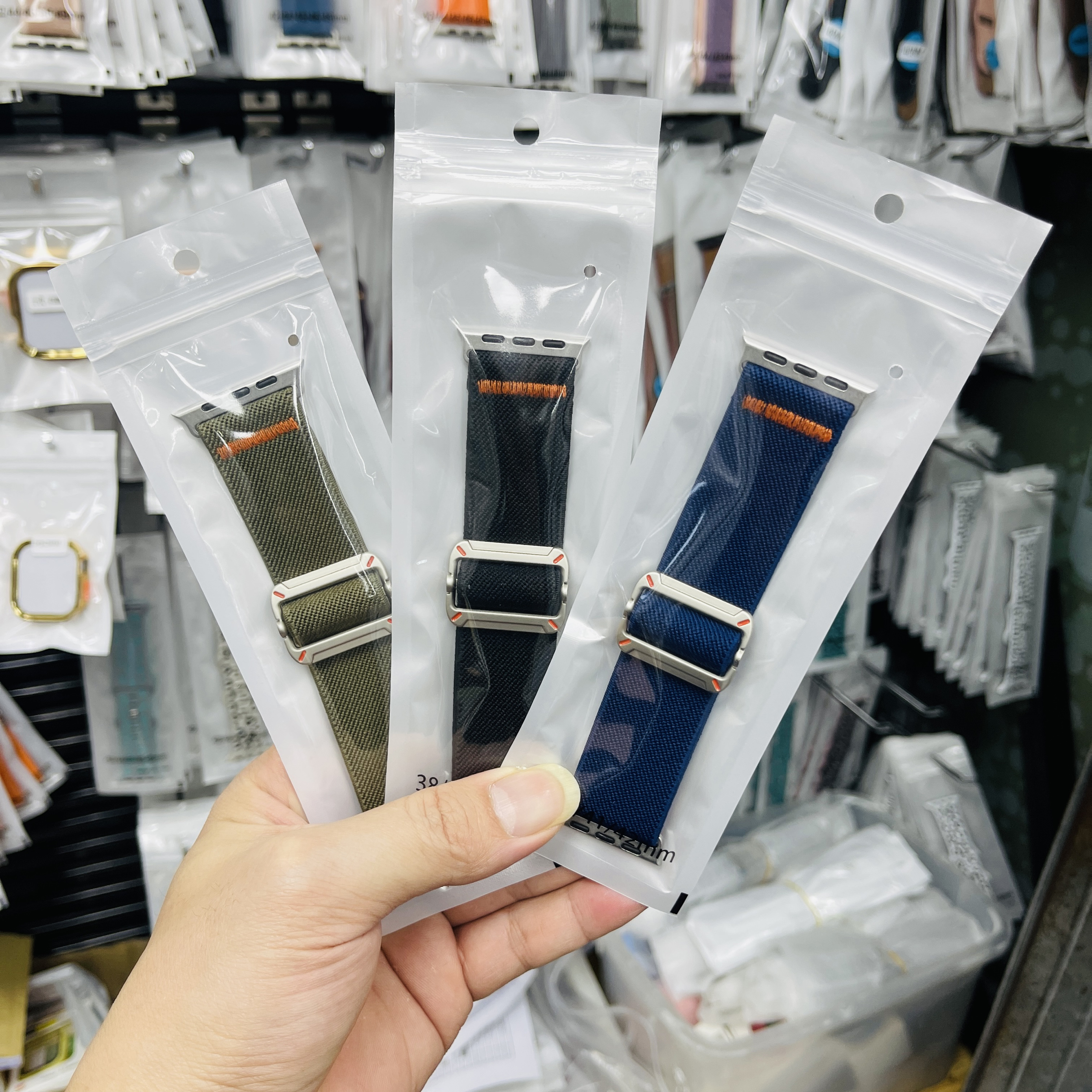 华强北S10Mini手表带适用HK10PROMAX苹果s9豹纹滑扣s8手表带ULTRA - 图1