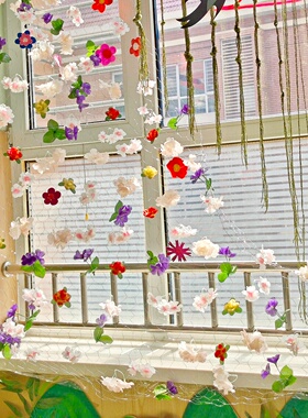幼儿园环创美工区植物角吊饰