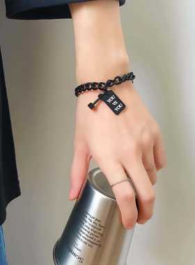 欧美冷淡风YOUME哑铃手链