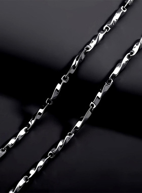 狂飙高启强同款男士项链莫比乌斯钛钢瓜子链嘻哈轻奢高级感锁骨链