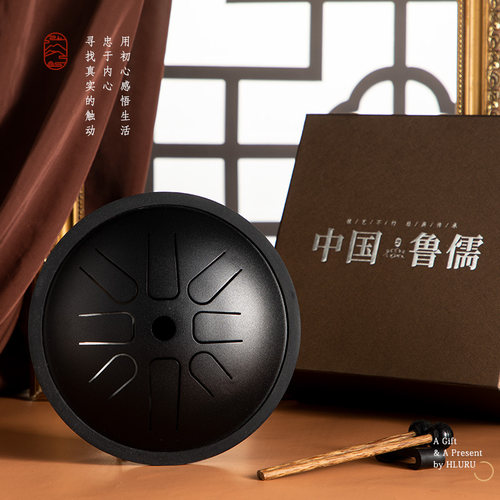 鲁儒空灵鼓正品6寸8音高音伴侣钢舌鼓儿童打击乐器初学者色空鼓 - 图1