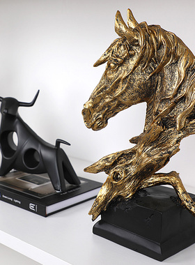 样板房间家居摆件书房书柜装饰品