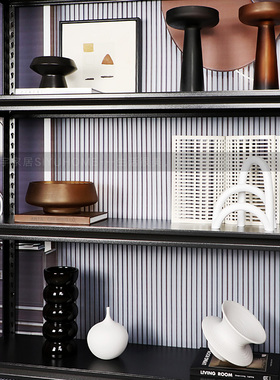 高级感轻奢书架书柜桌面装饰摆件