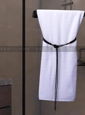 样板间卫生间浴巾软装摆设
