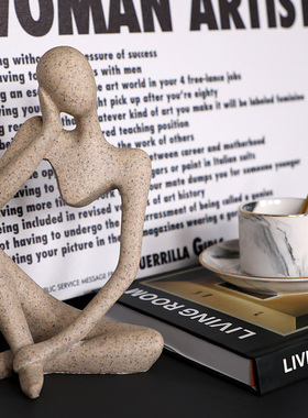 简约现代书房书柜装饰摆件