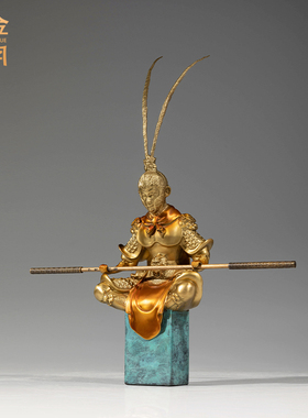 铜金岁月中式客厅玄关桌面工艺品