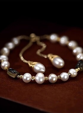 ins风淡水珍珠手链轻奢小众