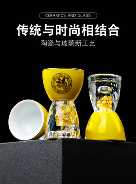 酒柜装饰品摆件客厅轻奢高档大气上档次白酒杯架电视柜玄关餐边柜