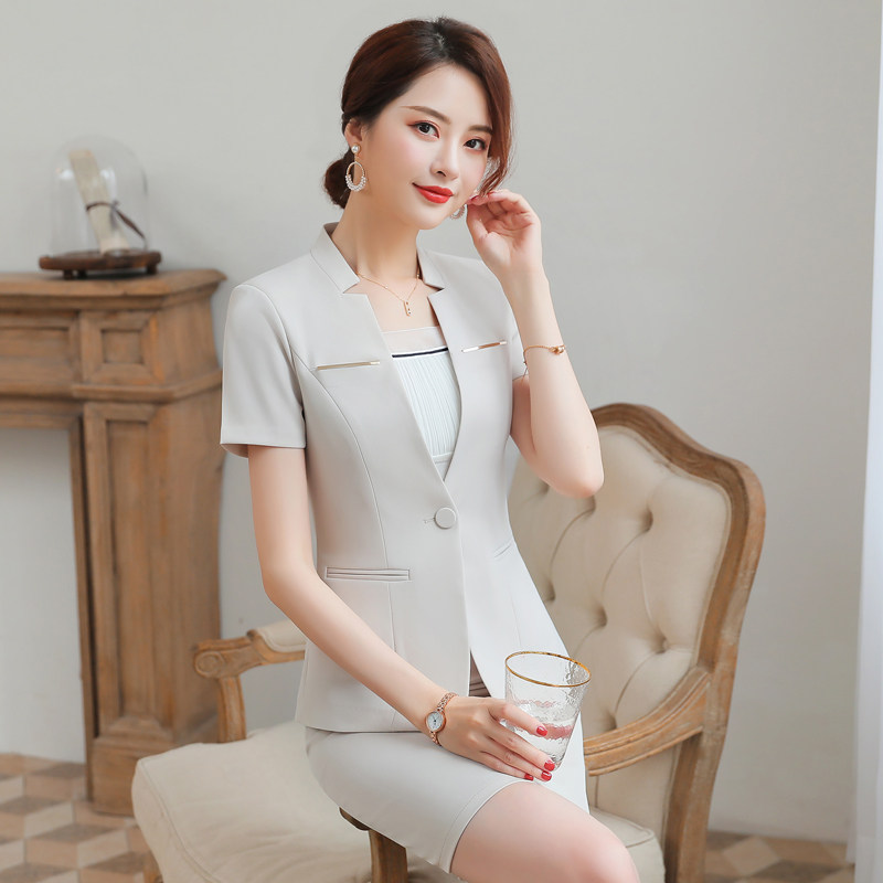 饭店领班主管女经理夏短袖工作服 序凯酒店工作制服