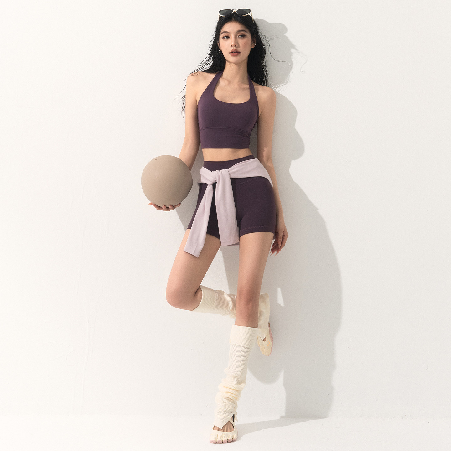 DCW高腰运动短裤女紧身显瘦健身裤户外跑步普拉提训练瑜伽三分裤,淘宝优惠券,粉丝福利购,淘宝优惠卷