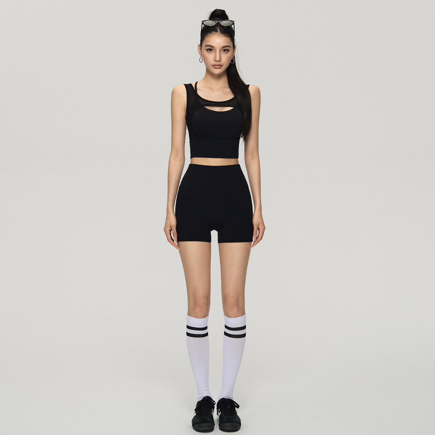 DCW美背瑜伽套装背心女一体式防震跑步健身训练文胸外穿运动内衣,淘宝优惠券,粉丝福利购,淘宝优惠卷