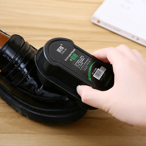 海绵鞋蜡擦鞋神器鞋刷二合一橡皮擦鞋油专用布擦皮鞋无色通用家用 - 图1