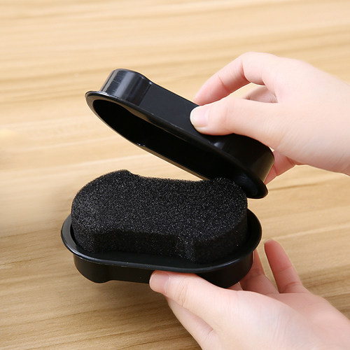 海绵鞋蜡擦鞋神器鞋刷二合一橡皮擦鞋油专用布擦皮鞋无色通用家用 - 图2