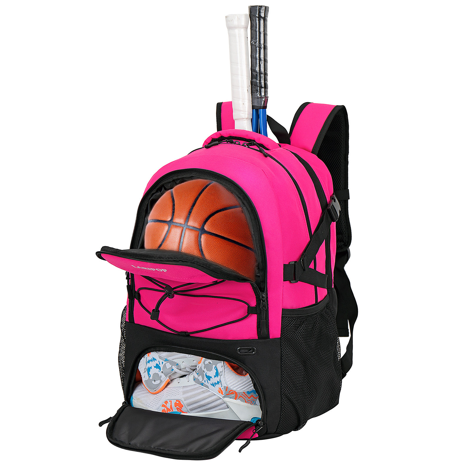 La跨境多功能户外网球背包羽毛球拍包训练双肩包防水装鞋2支装,淘宝优惠券,粉丝福利购,淘宝优惠卷