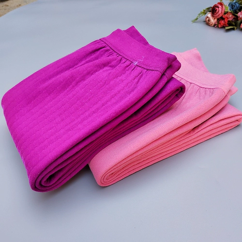 Утепленные хлопковые осенние штаны, зимнее стеганое термобелье, для среднего возраста, свободный крой